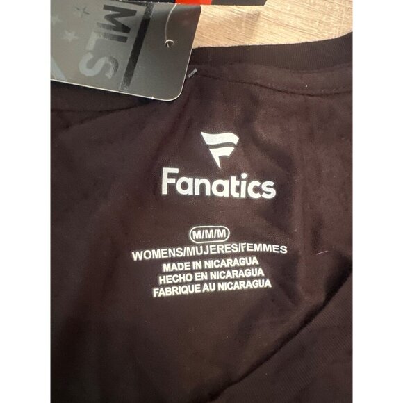 FANATICS ATLANTA UNITED WOMENS LIGHTWEIGHT T SHIRT NEW BLACK & RED MEDIUM - Picture 4 of 7